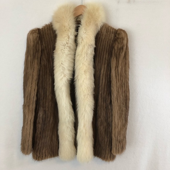 Saga Furs Jackets & Blazers - Vintage Saga Corded Mink And Fox Fur Coat